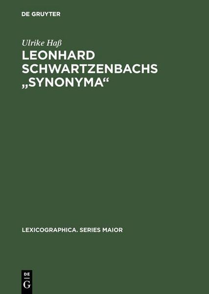 Produktbild: Leonhard Schwartzenbachs "Synonyma"