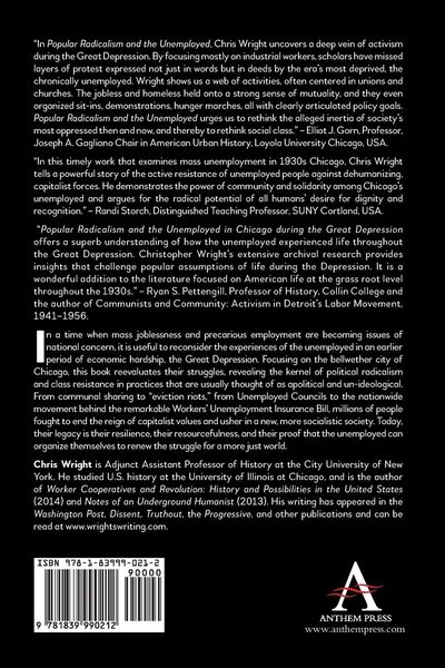 Produktbild: Popular Radicalism and the Unemployed in Chicago during the Great Depression