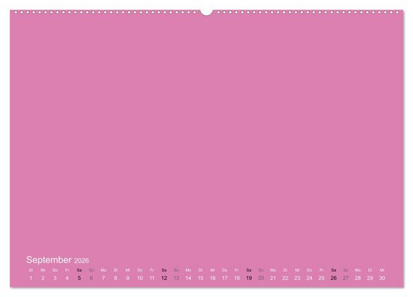 Produktbild: Bastelkalender - Pink (Wandkalender 2026 DIN A2 quer), CALVENDO Monatskalender