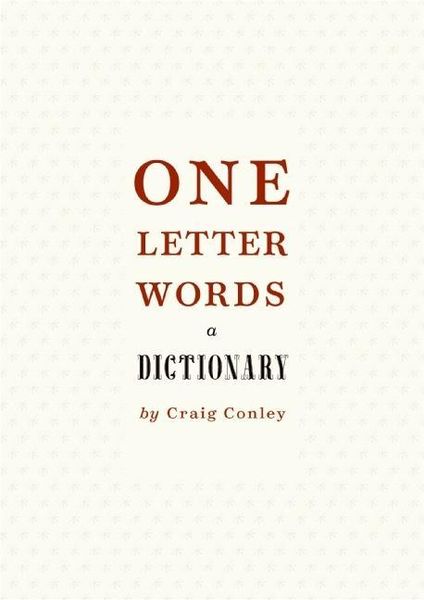 Produktbild: One-Letter Words, a Dictionary