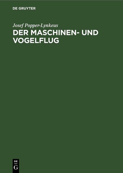 Produktbild: Der Maschinen- und Vogelflug