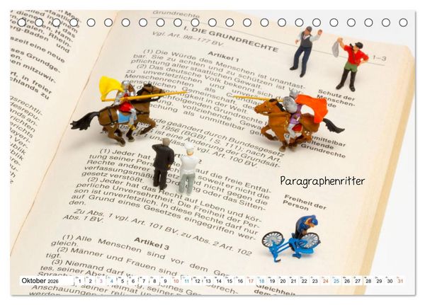 Produktbild: Chair-Sharing ... und andere Mini-Welten (Tischkalender 2026 DIN A5 quer), CALVENDO Monatskalender