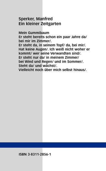Produktbild: Ein kleiner Zeitgarten