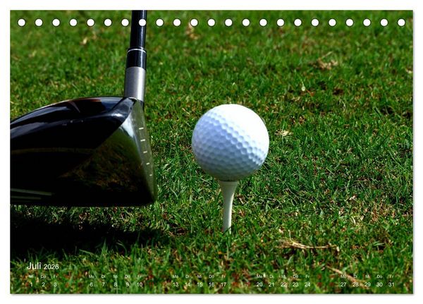 Produktbild: Passion Golf (Tischkalender 2026 DIN A5 quer), CALVENDO Monatskalender