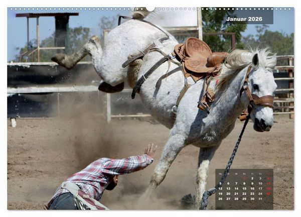 Produktbild: Faszination Rodeo (hochwertiger Premium Wandkalender 2026 DIN A2 quer), Kunstdruck in Hochglanz