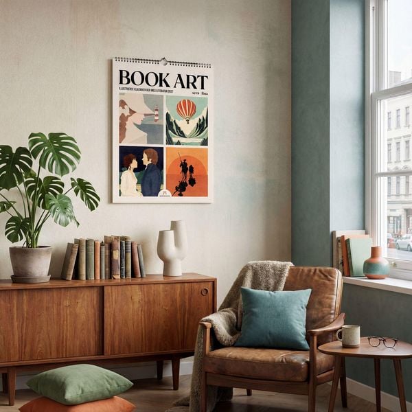 Produktbild: Book Art Plakate-Kalender 2027 | Illustrierte Klassiker der Weltliteratur