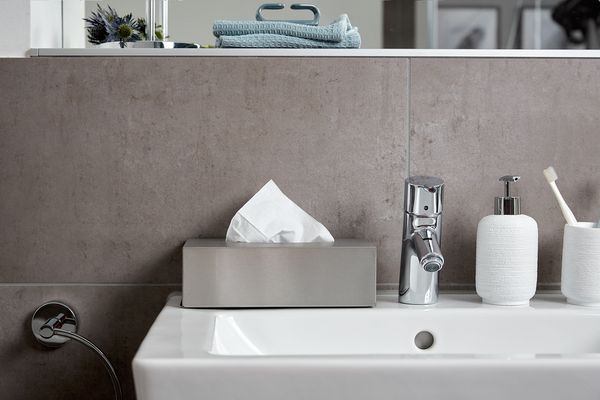 Produktbild: Edelstahlbox f&uuml;r Kosmetikt&uuml;cher Edelstahl, rostfrei