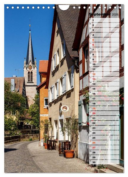 Produktbild: Schwabach Geburtstagskalender (Wandkalender 2026 DIN A4 hoch), CALVENDO Monatskalender