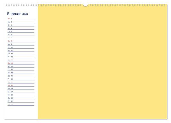 Produktbild: Farbiger Bastelkalender (Wandkalender 2026 DIN A2 quer), CALVENDO Monatskalender