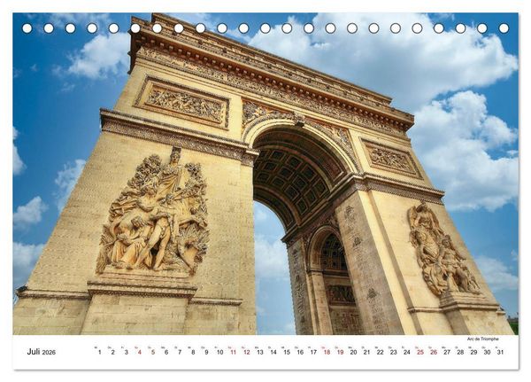 Produktbild: Paris - zwischen gestern und morgen (Tischkalender 2026 DIN A5 quer), CALVENDO Monatskalender