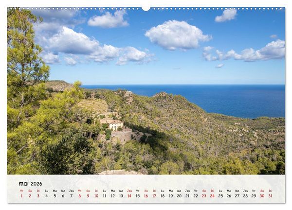 Produktbild: Majorque - Une &icirc;le &agrave; couper le souffle en M&eacute;diterran&eacute;e (Calendrier mural 2026 DIN A2 vertical) calendrier de bureau