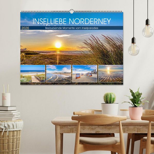 Produktbild: INSELLIEBE NORDERNEY (Wandkalender 2026 DIN A2 quer), CALVENDO Monatskalender