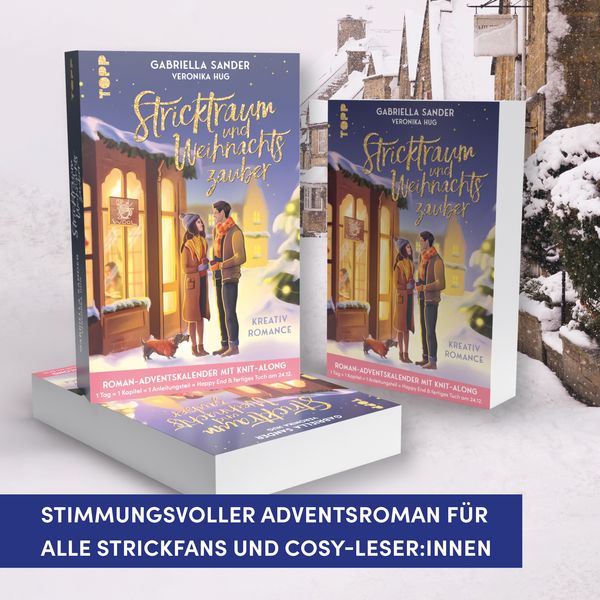 Produktbild: Stricktraum und Weihnachtszauber. Eine Kreativ-Romance. Mit Multimuster-Tuch-Knit-Along. Adventskalenderbuch