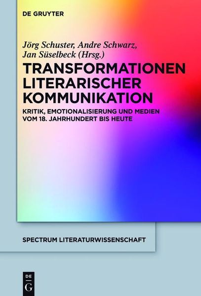 Produktbild: Transformationen literarischer Kommunikation