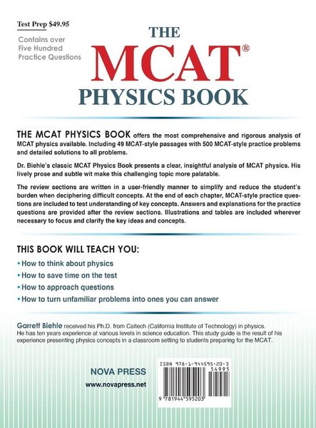 Produktbild: The MCAT Physics Book