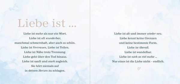 Produktbild: Liebe bleibt f&uuml;r immer