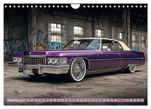 Produktbild: Amerikas rollende Legenden &ndash; Retro-Design trifft Nostalgie (Wandkalender 2026 DIN A4 quer), CALVENDO Monatskalender