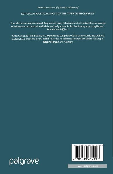 Produktbild: European Political Facts of the Twentieth Century