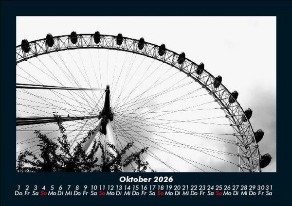 Produktbild: London 2026 Fotokalender DIN A5