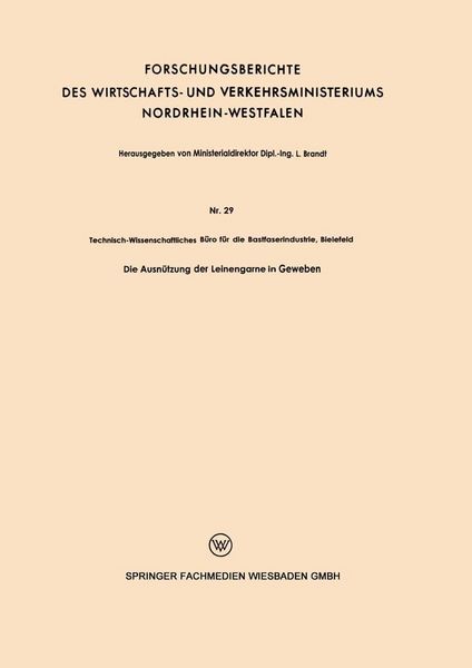 Produktbild: Die Ausn&uuml;tzung der Leinengarne in Geweben