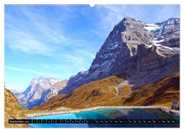 Produktbild: Das Dreigestirn im Berner Oberland. Eiger, M&ouml;nch und Jungfrau (Wandkalender 2026 DIN A2 quer), CALVENDO Monatskalender