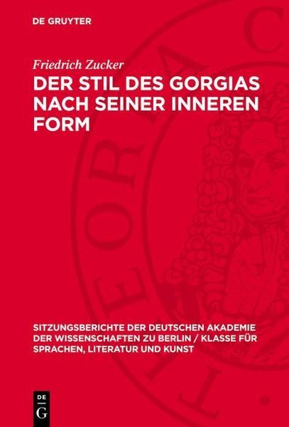 Produktbild: Der Stil des Gorgias nach seiner inneren Form