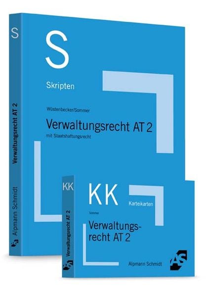 Produktbild: Bundle W&uuml;stenbecker, Skript Verwaltungsrecht AT 2 + Sommer, Karteikarten Verwaltungsrecht AT 2