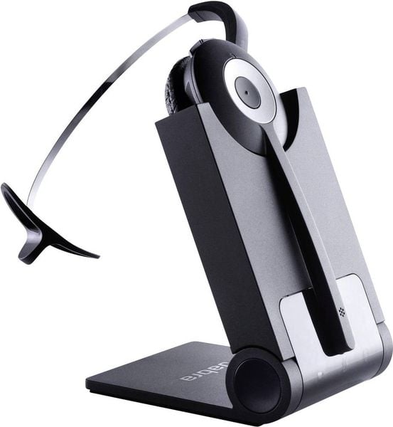 Jabra PRO920 Telefon On Ear Headset DECT, kabelgebunden Mono Schwarz, Silber Noise Cancelling Mikrofon-Stummschaltung