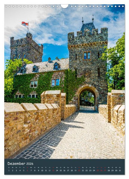 Produktbild: Burgen am Mittelrhein (Wandkalender 2026 DIN A3 hoch), CALVENDO Monatskalender