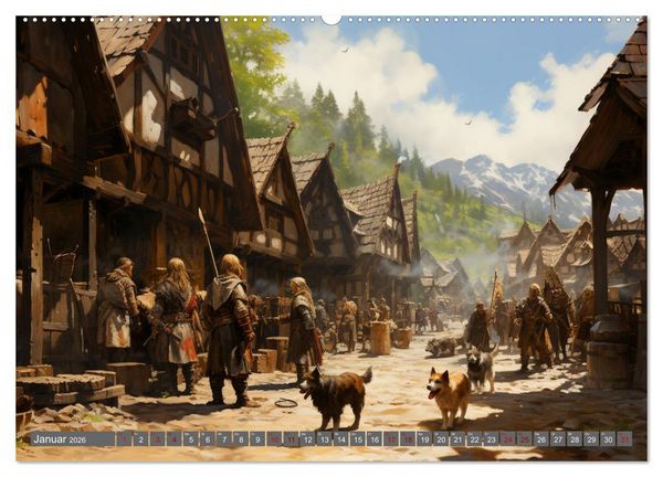 Produktbild: Das Leben damals im Norden (hochwertiger Premium Wandkalender 2026 DIN A2 quer), Kunstdruck in Hochglanz