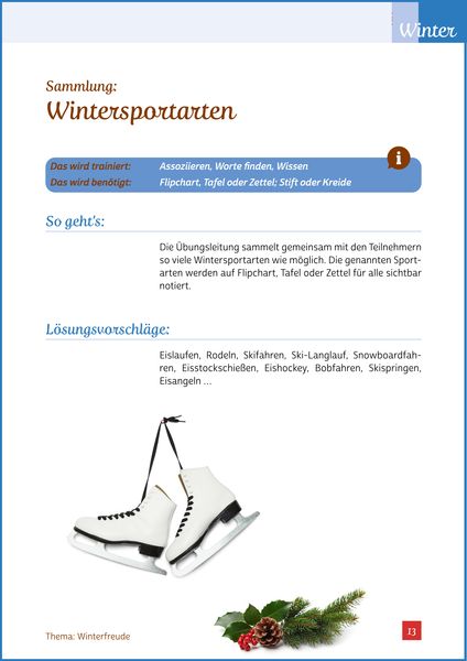Produktbild: Ged&auml;chtnistraining Senioren - Ged&auml;chtnistraining f&uuml;r jede Jahreszeit: Winter. Spielerisches Ged&auml;chtnistraining f&uuml;r Senioren. Auch mit Demenz.