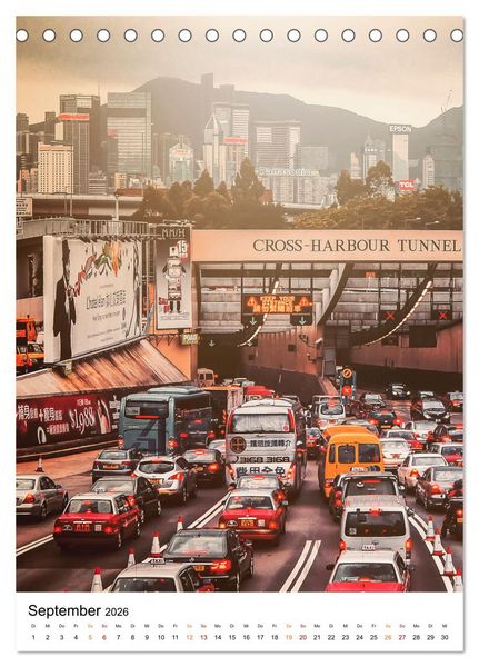Produktbild: Hongkong Street live (Tischkalender 2026 DIN A5 hoch), CALVENDO Monatskalender