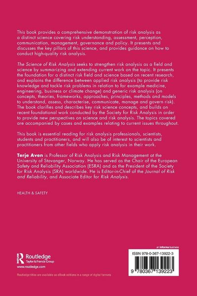 Produktbild: The Science of Risk Analysis