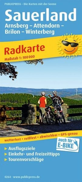 Produktbild: Sauerland, Arnsberg - Attendorn - Brilon - Winterberg 1:100 000