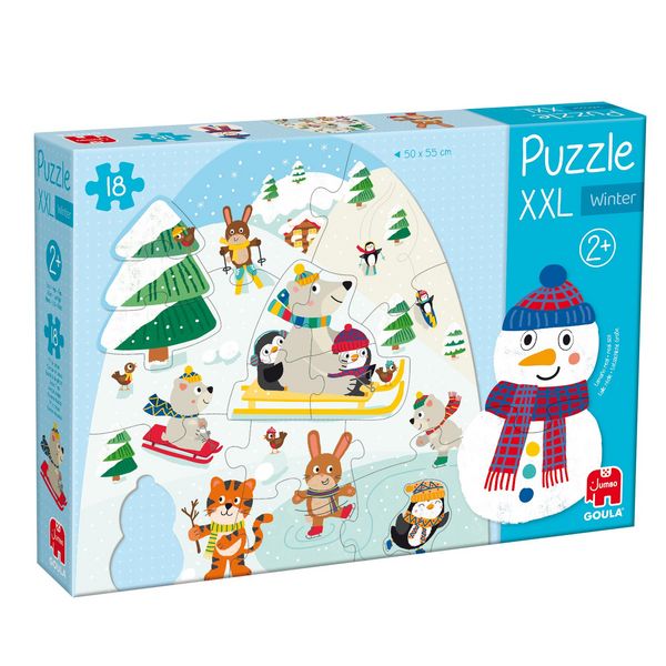 Produktbild: Goula 1110100490 - XXL Winter Puzzle, 18 Teile