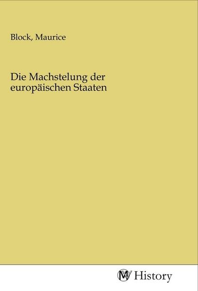 Produktbild: Die Machstelung der europ&auml;ischen Staaten