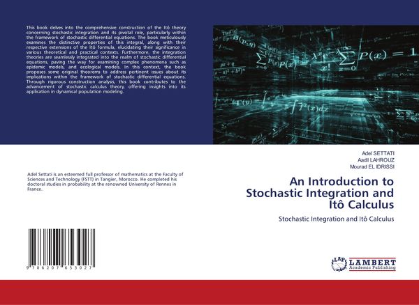 Produktbild: An Introduction to Stochastic Integration and It&ocirc; Calculus