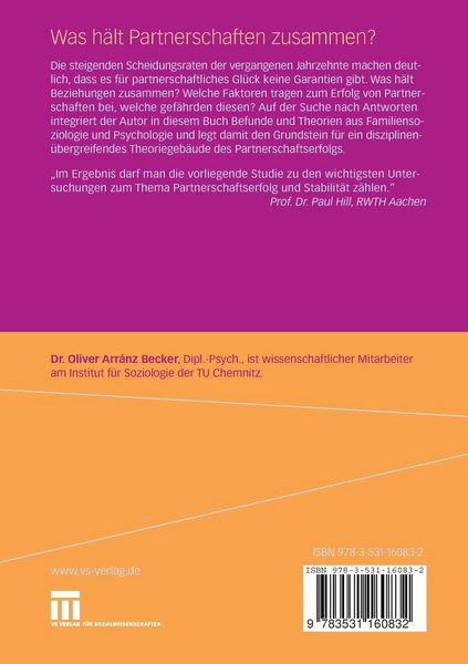 Produktbild: Was h&auml;lt Partnerschaften zusammen?