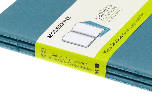 Produktbild: Moleskine Cahier Pocket/A6, 3er Set, Blanko, Lebhaftes Blau