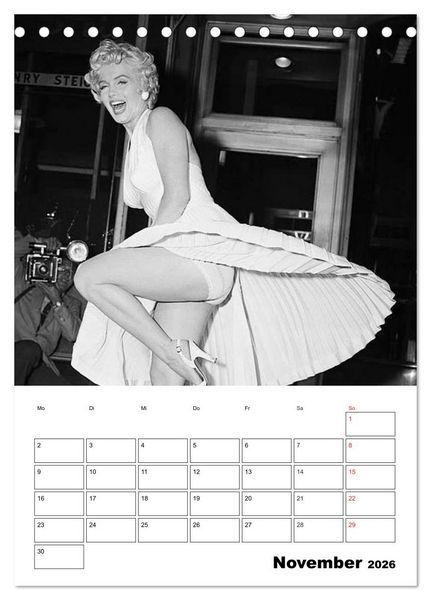 Produktbild: Marilyn Monroe. Weltstar und Sexsymbol (Tischkalender 2026 DIN A5 hoch), CALVENDO Monatskalender
