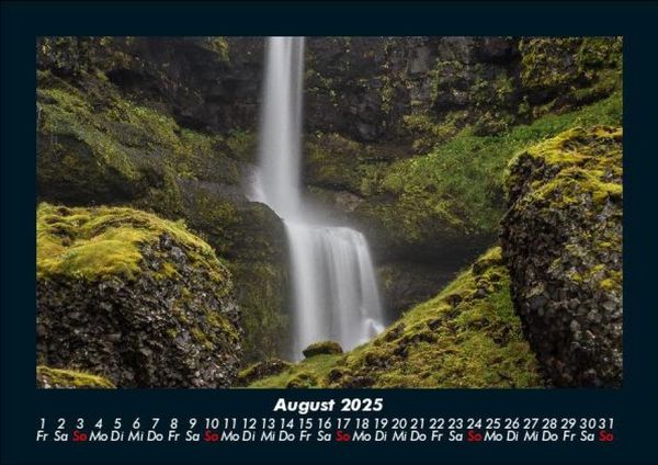 Produktbild: Wasserf&auml;lle 2025 Fotokalender DIN A5