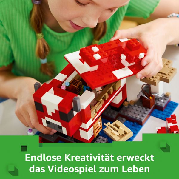 Produktbild: LEGO Minecraft 21270 Das Pilzkuh-Haus, Spielzeug und Gamer Geschenk