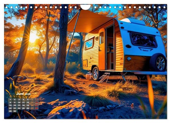 Produktbild: Vanlife - Caravan Abenteuer (Wandkalender 2026 DIN A4 quer), CALVENDO Monatskalender