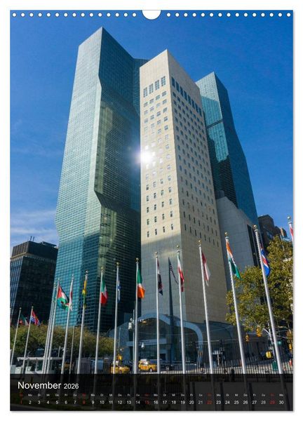 Produktbild: New York Wolkenkratzer (Wandkalender 2026 DIN A3 hoch), CALVENDO Monatskalender