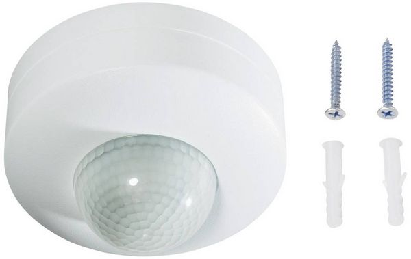Produktbild: Renkforce 1296308 Decke, Aufputz PIR-Bewegungsmelder 360&deg; Relais Wei&szlig; IP20