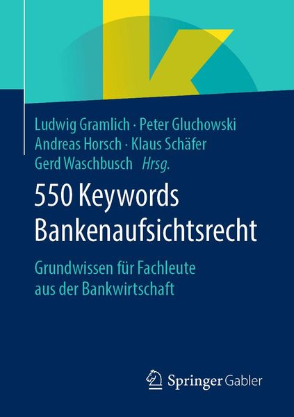 Produktbild: 550 Keywords Bankenaufsichtsrecht