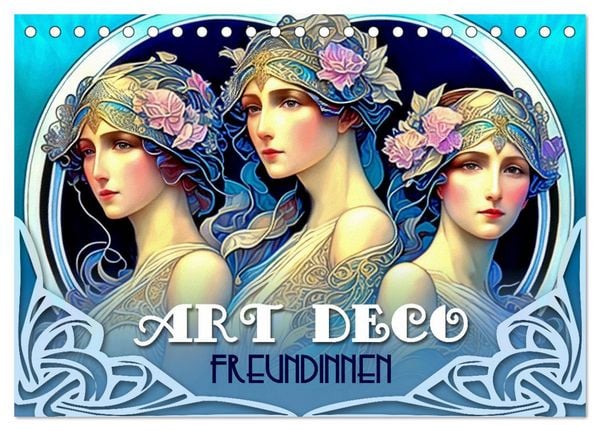 Produktbild: Art Deco Freundinnen (Tischkalender 2026 DIN A5 quer), CALVENDO Monatskalender