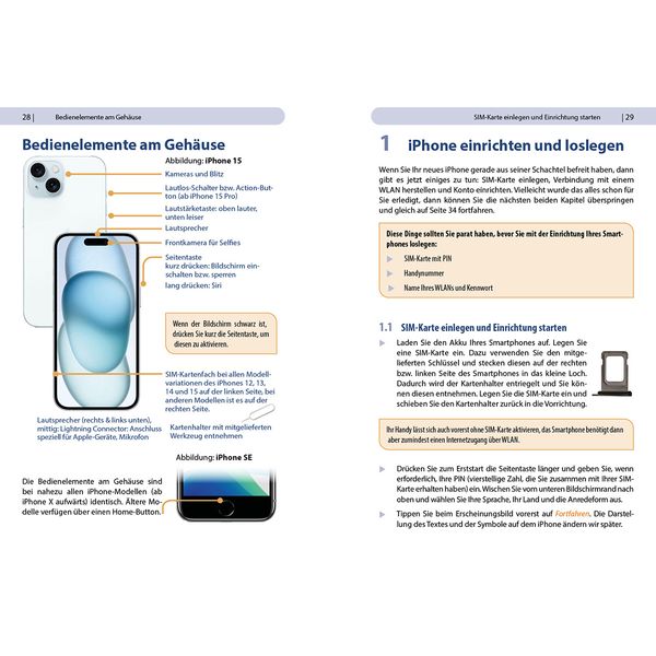 Produktbild: Apple iPhone mit iOS 18 - Das Buch f&uuml;r Einsteiger ohne Vorkenntnisse
