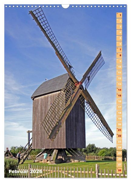 Produktbild: Deutschlands historische Windm&uuml;hlen (Wandkalender 2026 DIN A3 hoch), CALVENDO Monatskalender