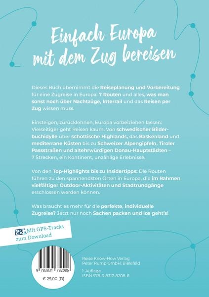 Produktbild: Reise Know-How Zugrouten durch Europa &ndash; Planung, Tipps und Inspiration